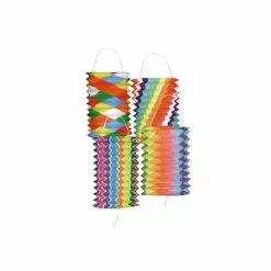 LAMPION PAPIER BARIOLE 16 CM