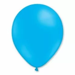 BALLONS BLEU CIEL EN LATEX 25 CM - SACHET DE 20