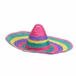 CHAPEAU MEXICAIN PAILLE MULTICOLORE
