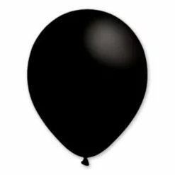 BALLONS NOIR EN LATEX 25 CM - SACHET DE 20
