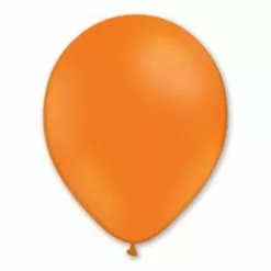 BALLONS ORANGE EN LATEX 25CM - SACHET DE 20