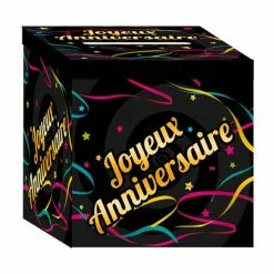 URNE JOYEUX ANNIVERSAIRE EN CARTON