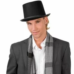 Boland CHAPEAU HAUT DE FORME NOIR EN FEUTRINE