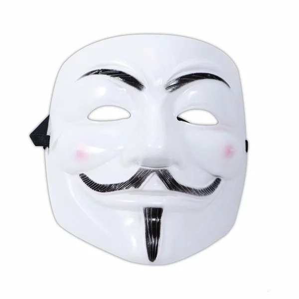 MASQUE ANONYMOUS BLANC ECO EN PVC 1 MASQUE ANONYMOUS BLANC ECO EN PVC
