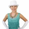 Boland CHAPEAU HAUT DE FORME BLANC SATINE