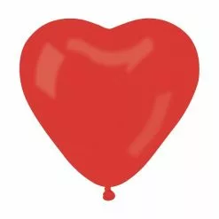 BALLONS COEUR ROUGE GEANT 45 CM - SACHET DE 3