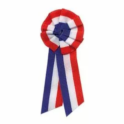 COCARDE TISSU TRICOLORE A PANS DIAM.5CM