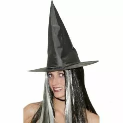 CHAPEAU SORCIERE AVEC CHEVEUX
