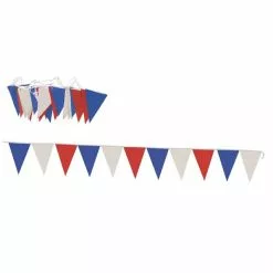 GUIRLANDE FRANCE PLASTIQUE TRIANGULAIRE - 10 METRES
