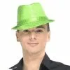 CHAPEAU VERT A SEQUINS