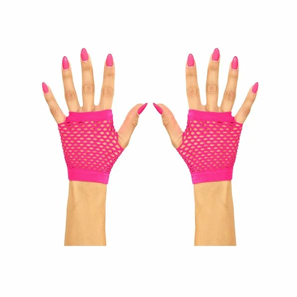 MITAINES FLUO LONGUES EN FILET 1 MITAINES FLUO LONGUES EN FILET