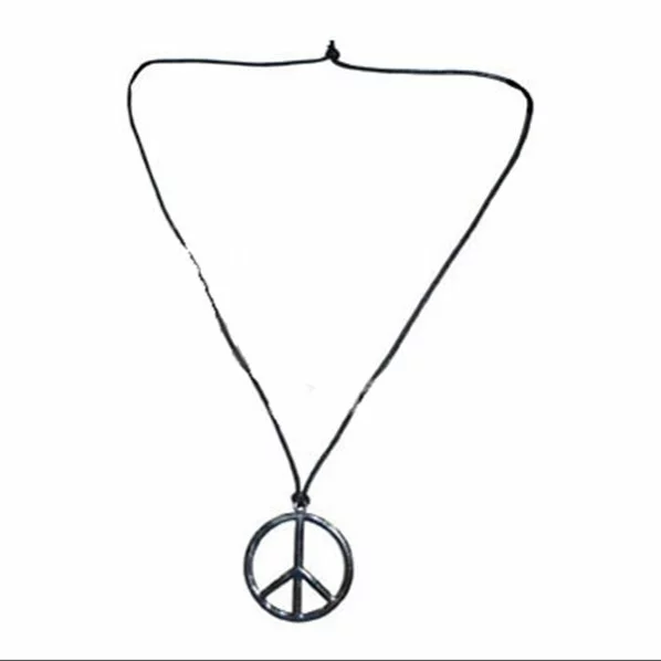 PENDENTIF PEACE AND LOVE PLASTIQUE AVEC CORDON 1 PENDENTIF PEACE AND LOVE PLASTIQUE AVEC CORDON