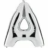 BALLON LETTRE A ALU METAL 36 CM