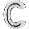 BALLON LETTRE C ALU METAL 36 CM