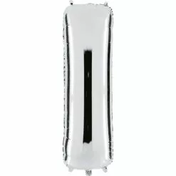 BALLON LETTRE I ALU METAL 36 CM