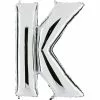 BALLON LETTRE K ALU METAL 36 CM