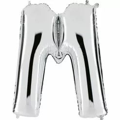 BALLON LETTRE M ALU METAL 36 CM