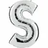 BALLON LETTRE S ALU METAL 36 CM