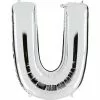 BALLON LETTRE U ALU METAL 36 CM