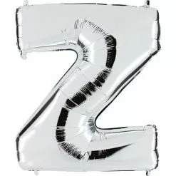 BALLON LETTRE Z ALU METAL 36 CM