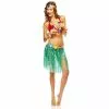 JUPE HAWAIENNE 45 CM VERTE EN RAPHIA