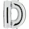 BALLON LETTRE D ALU METAL 36 CM