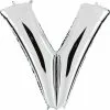 BALLON LETTRE V ALU METAL 36 CM