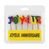 BOUGIE LETTRES JOYEUX ANNIVERSAIRE