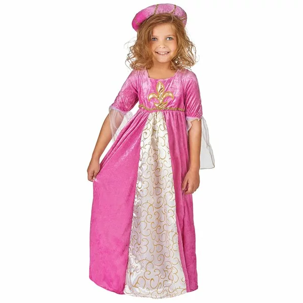 DEGUISEMENT PRINCESSE MEDIEVALE ROSE ET OR 4/6 ANS 1 DEGUISEMENT PRINCESSE MEDIEVALE ROSE ET OR 4/6 ANS