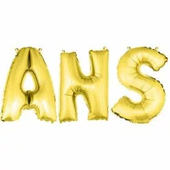 BALLONS ANS ALU METAL OR 36 CM