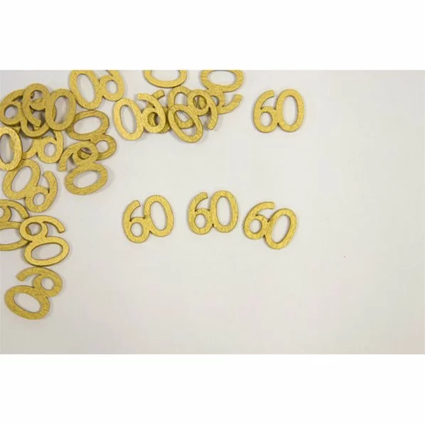 SEMIS DE TABLE 60 ANS OR BOIS METALLISE - PQT DE 22 1 SEMIS DE TABLE 60 ANS OR BOIS METALLISE - PQT DE 22