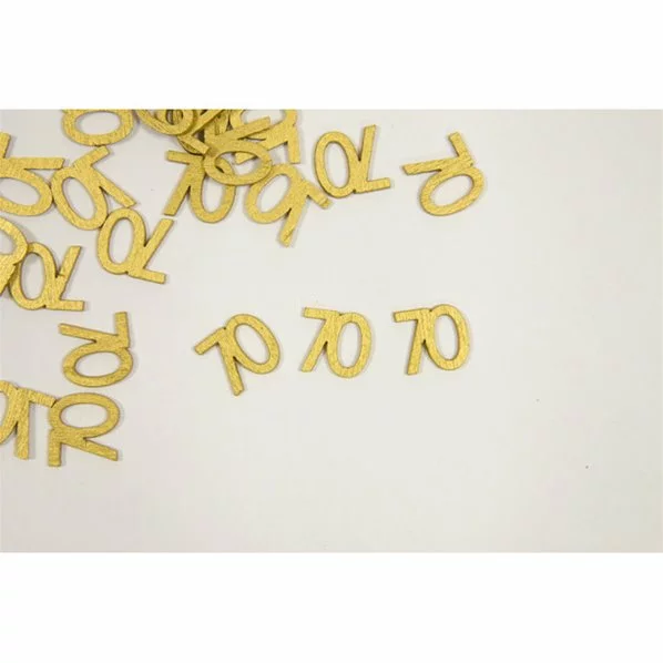 SEMIS DE TABLE 70 ANS OR BOIS METALLISE - PQT DE 22 1 SEMIS DE TABLE 70 ANS OR BOIS METALLISE - PQT DE 22