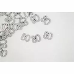 SEMIS DE TABLE 80 ANS ARGENT BOIS METALLISE - PQT DE 22