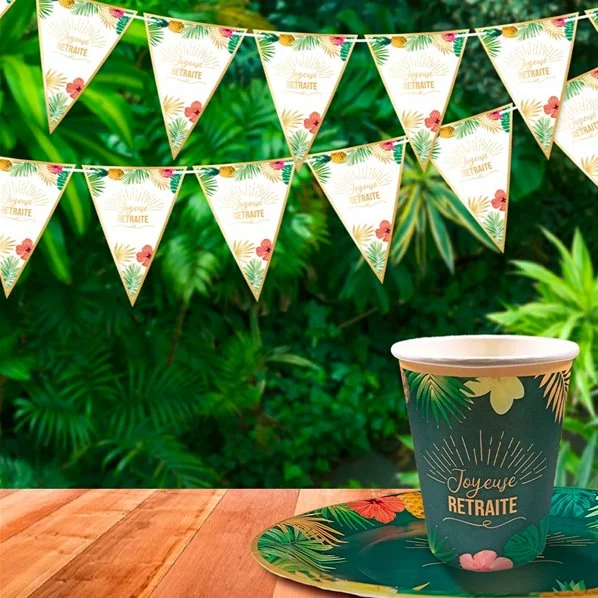 GUIRLANDE RETRAITE EN CARTON - 3 METRES 1 GUIRLANDE RETRAITE EN CARTON - 3 METRES