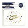 LIVRE D'OR ANNIVERSAIRE 20 PAGES CONFETTI PARTY