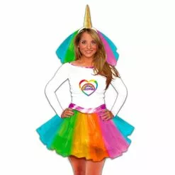 COSTUME LICORNE AVEC COIFFE ET VOILE
