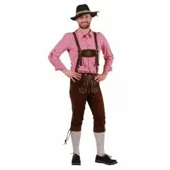 LEDERHOSEN 3/4 ULRICH CUIR MARRON - TAILLE XL (54)