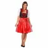 ROBE BAVAROISE JANA NOIR/ROUGE - TAILLE 46