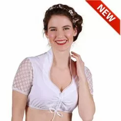 CHEMISIER BAVAROISE BLANC GABRIELE TAILLE 42